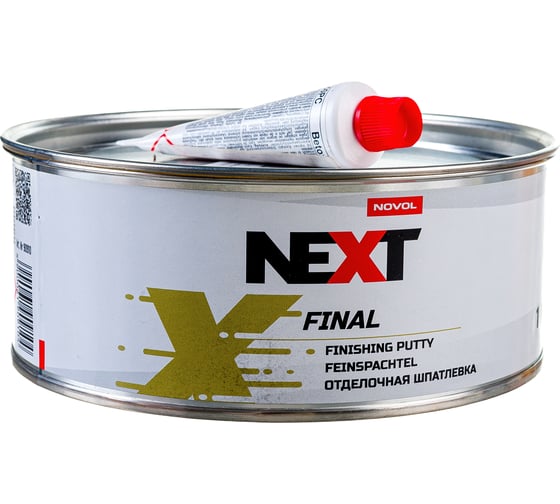Изображение товара Финальная отделочная шпатлевка NOVOL NEXT FINAL, банка 1 кг + отвердитель 90910