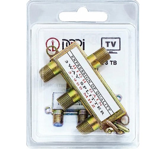 Изображение товара Разветвитель DORI на 3 TV 5-1000 MHz на F эконом 2301-1