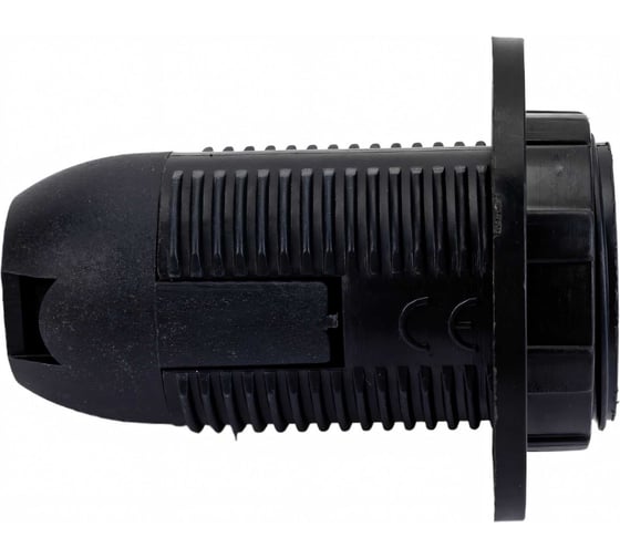 Изображение товара Патрон DORI Е-14 термостойкий пластик, с кольцом, черный 45847