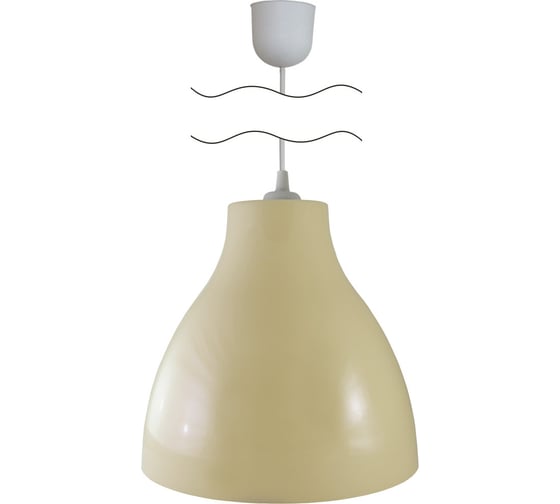 Изображение товара Светильник TDM ELECTRIC НСБ 21-60-012 УХЛ4 Melodi бежевый, шнур белый SQ0313-0013