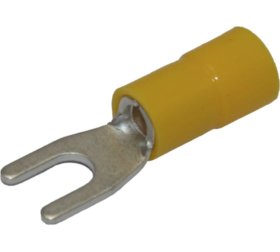 Изображение товара Вилочный изолированный наконечник KLR с нейлоновой манжетой RNE-406 Желтый НУ=100шт 6700406