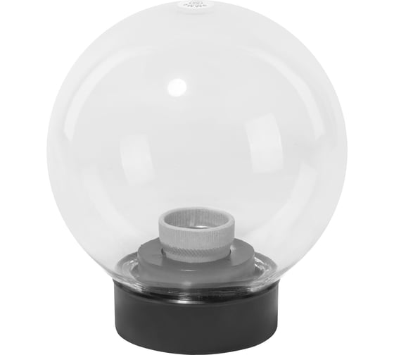 Изображение товара Уличный светильник НТУ 03- 60-161 шар d=160 мм IP54 (прозрачный ПММА, основание плоское ПК, Е27) TDM ELECTRIC SQ0330-0625