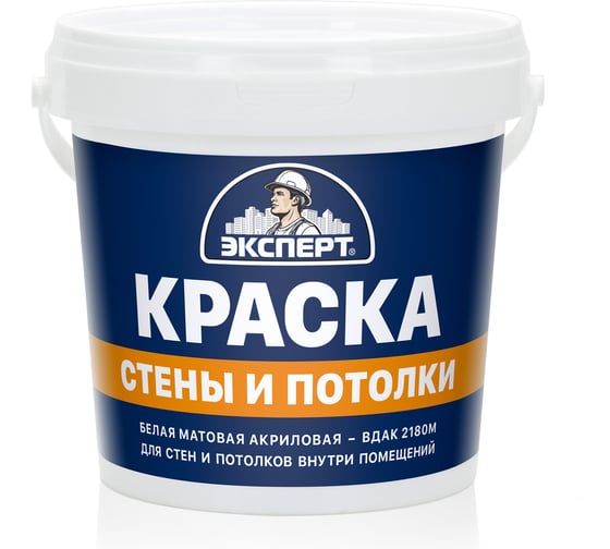Изображение товара Краска Эксперт для стен и потолков белая 3кг 15761