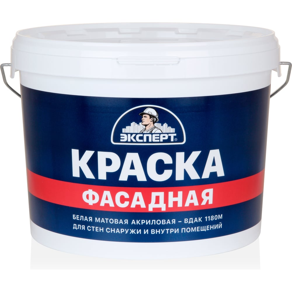 Изображение товара Краска фасадная Эксперт 14кг акриловая белая 9034
