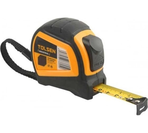 Изображение товара Рулетка TOLSEN ПРОФИ с автостопом, комбинированный корпус 8мх25 мм 36015