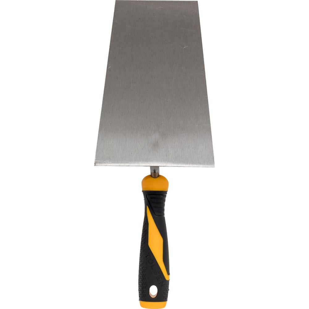 Изображение товара Мастерок TOLSEN из нержавеющей стали с фибергласовой ручкой трапеция 200 мм