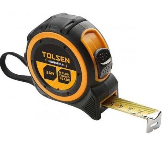 Изображение товара Рулетка TOLSEN ПРОФИ комбинированный корпус, полотно нейлон 3мх16 мм 36002