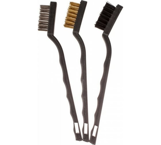 Изображение товара Набор щеток для зачистки поверхностей TOLSEN с пластиковым корпусом 180 мм 3 шт/уп 32059