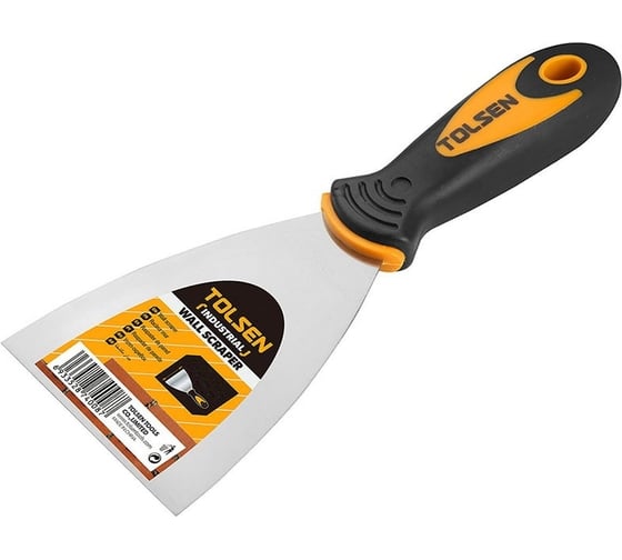 Изображение товара Шпатель TOLSEN ПРОФИ эргономичная ручка 100 мм 40016