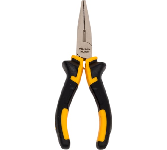 Изображение товара Тонкогубцы TOLSEN прямые, 160 мм, комбинированные рукоятки 10006