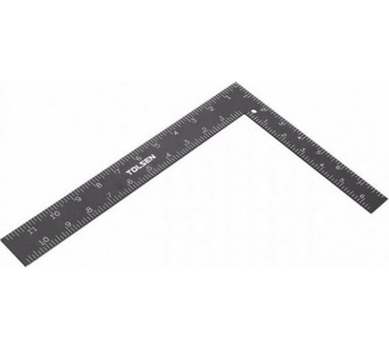 Изображение товара Столярный угольник TOLSEN усиленный, цельнометаллический 600 мм 35043