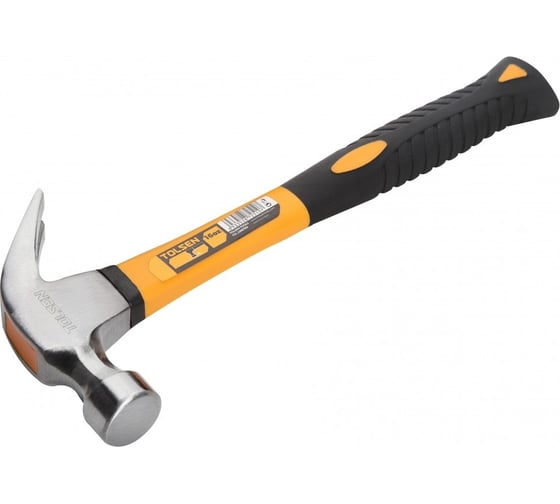 Изображение товара Молоток столяра TOLSEN фибергласовая рукоятка 225 г 25028