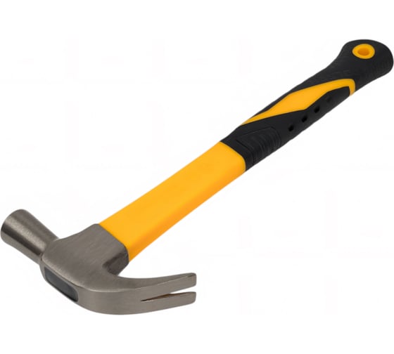 Изображение товара Молоток гвоздодер TOLSEN фибергласовая рукоятка 25 мм 25158