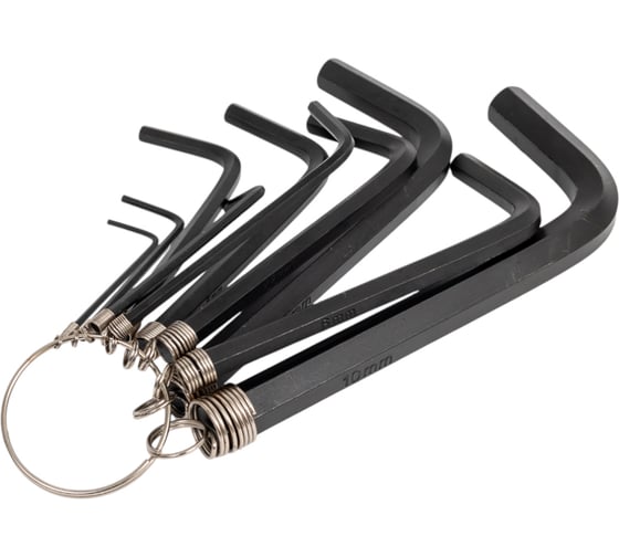 Изображение товара Набор шестигранников TOLSEN на кольце 10 предметов 20051