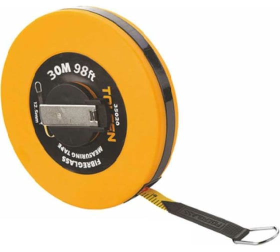 Изображение товара Геодезическая рулетка TOLSEN закрытый круглый корпус 30м х125 мм 35022