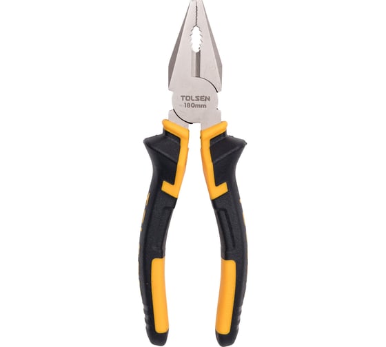 Изображение товара Плоскогубцы TOLSEN комбинированная рукоятка 180 мм 10001