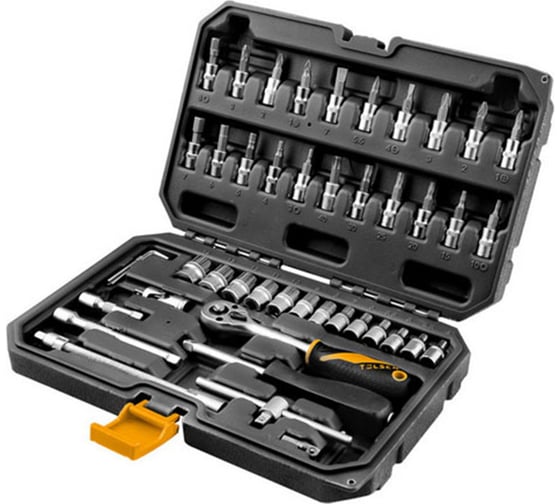 Изображение товара Набор инструментов TOLSEN 1/4" 46 предметов 15138