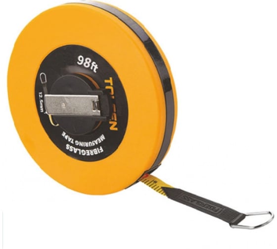 Изображение товара Геодезическая рулетка TOLSEN закрытый круглый корпус 50м х125 мм 35023