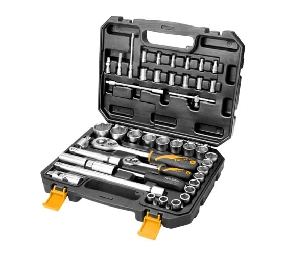 Изображение товара Набор инструментов TOLSEN 1/4"+1/2" 39 предметов 15142