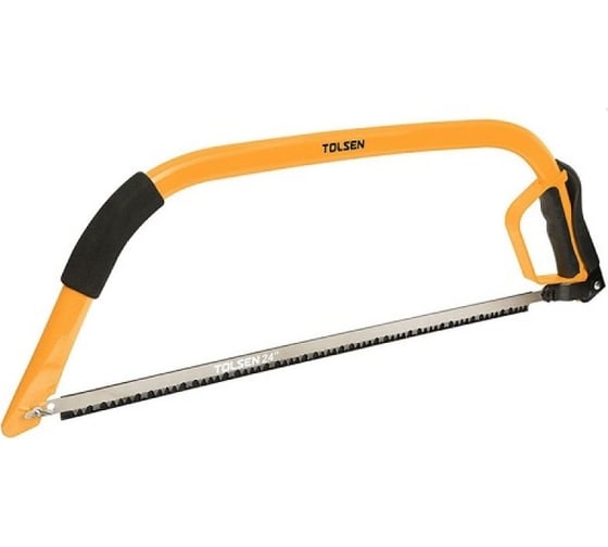 Изображение товара Лучковая пила по дереву TOLSEN с комбинированной рукояткой 610 мм 31082