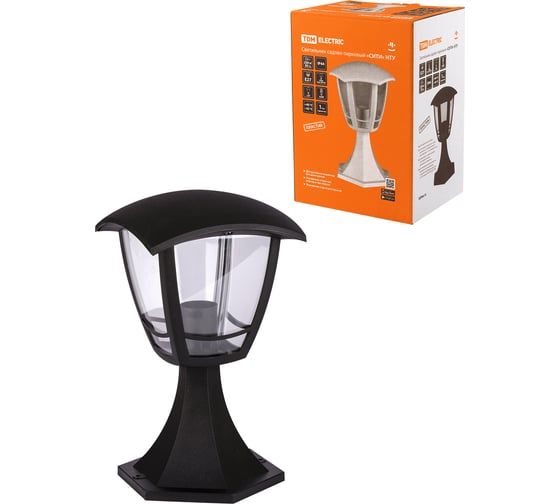 Изображение товара Садово-парковый светильник TDM ELECTRIC СИТИ НТУ 07-60-001 У1 4-х гранник напольный черный SQ0330-1304