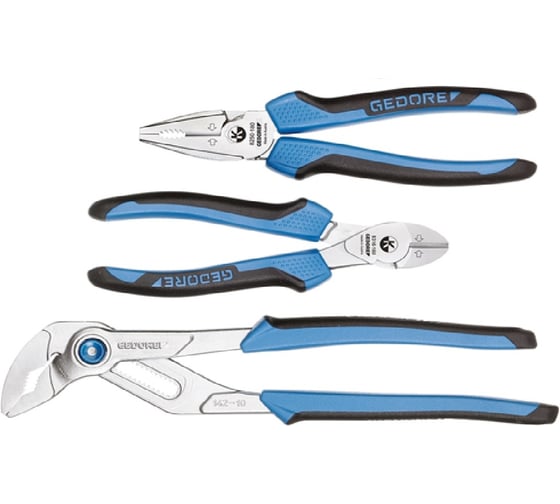 Изображение товара Набор шарнирно-губцевого инструмента GEDORE 3 предмета 6703160
