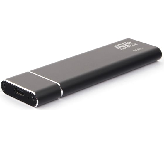 Изображение товара Внешний корпус AgeStar USB 3.1 Type-C M.2 NVME (M-key), алюминий, черный, 31UBNV5C (BLACK)