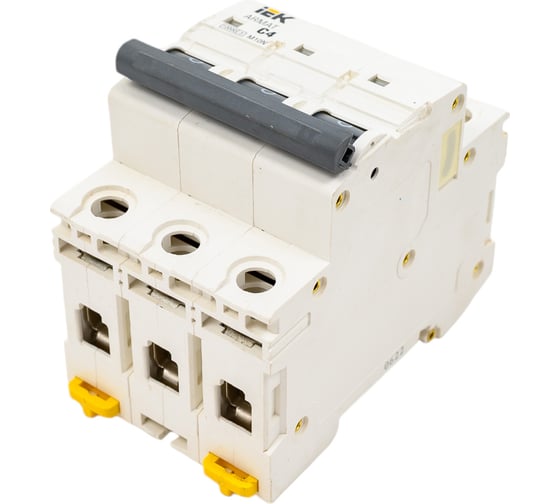 Изображение товара Автоматический выключатель IEK ARMAT M10N 3P C 4А AR-M10N-3-C004