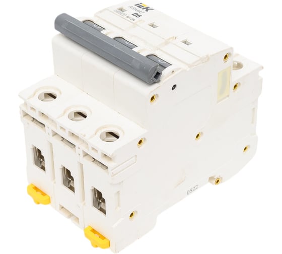 Изображение товара Автоматический выключатель IEK ARMAT M10N 3P D 6А AR-M10N-3-D006