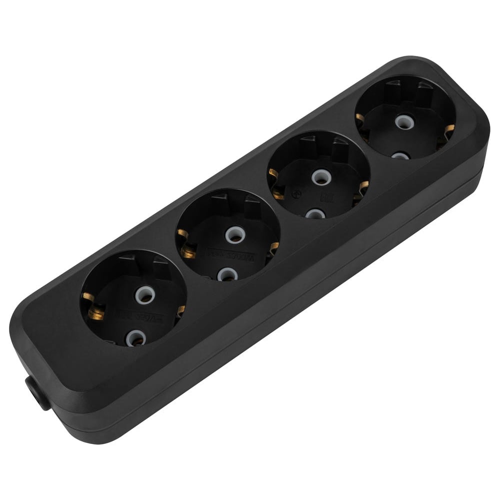 Изображение товара Розеточная колодка TDM ELECTRIC 4 гнезда черная SQ1806-0429