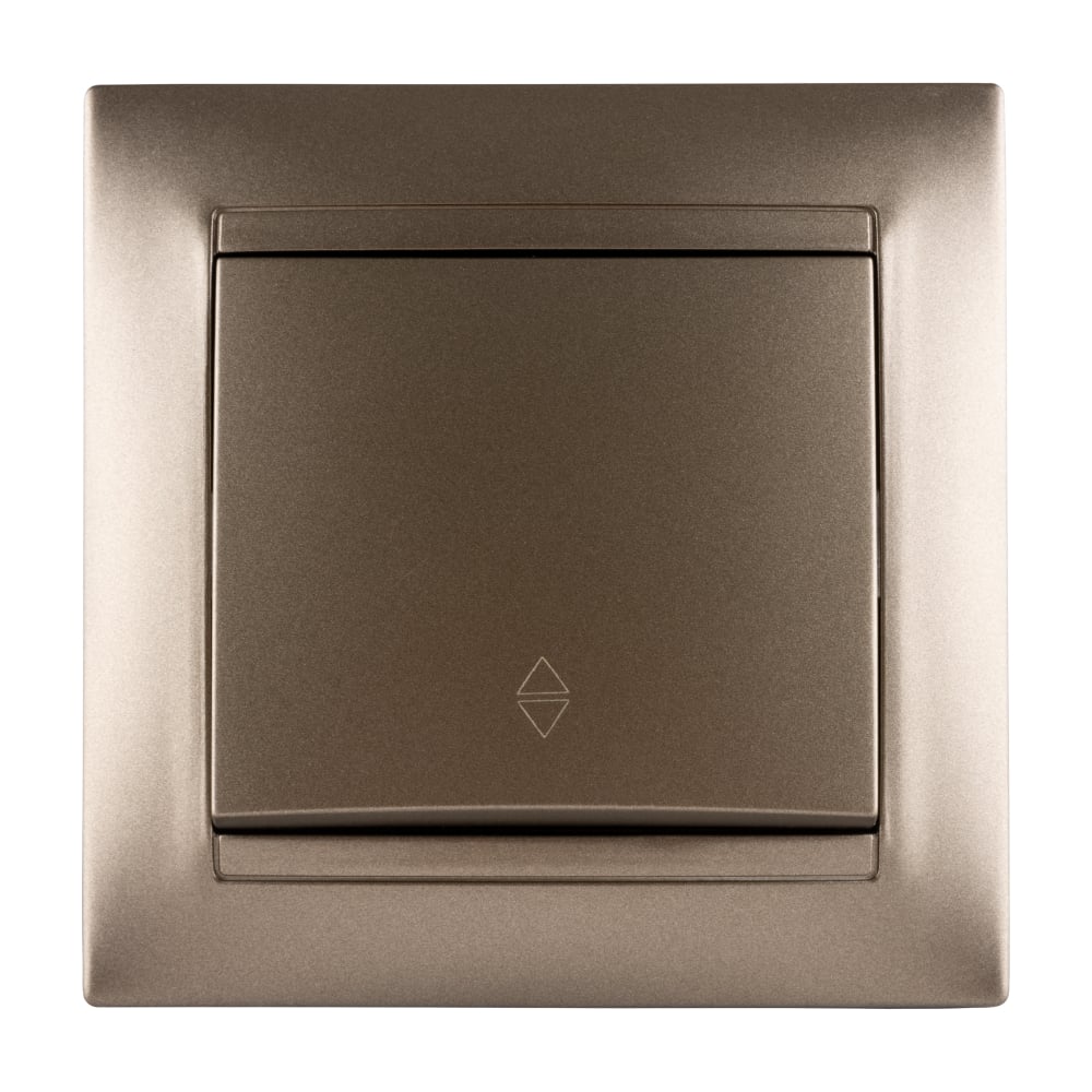 Изображение товара 1-клавишный проходной выключатель TDM ELECTRIC бронза Лама SQ1815-0706 10А