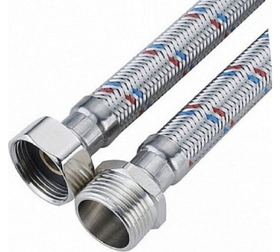 Изображение товара Гибкая подводка для воды OUTE 1/2", гайка-штуцер, 80 см TP56-80