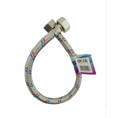 Изображение товара Гибкая подводка для воды OUTE 30 см, 1/2", гайка-гайка TP55-30