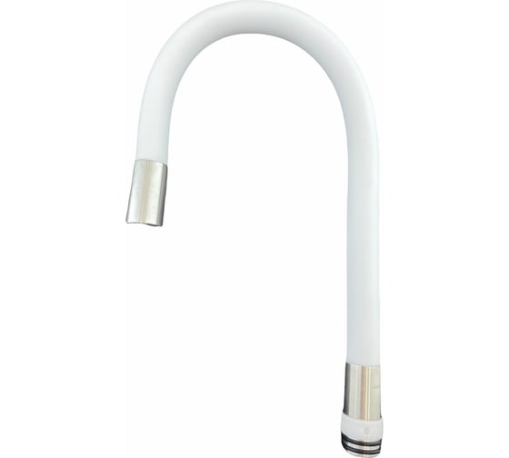 Изображение товара Гибкий излив для смесителя для кухни OUTE размер гайки 3/4, внутренняя резьба, белый M7170