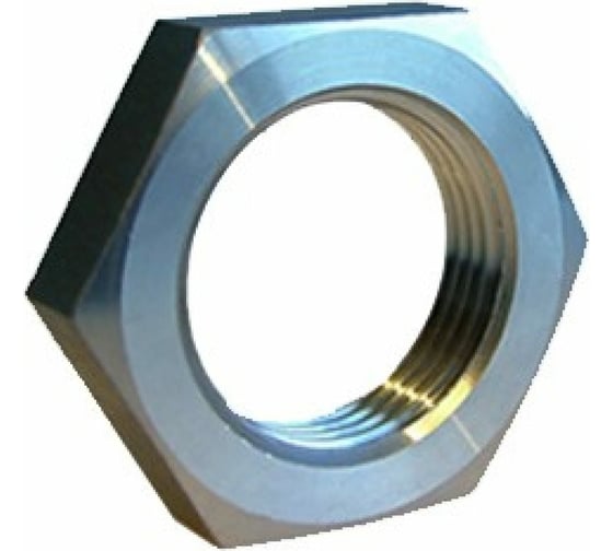 Изображение товара Трубная гайка ЦКИ DIN 431, G 1 1/2", низкая, A2, SW60, 5 шт. 72396