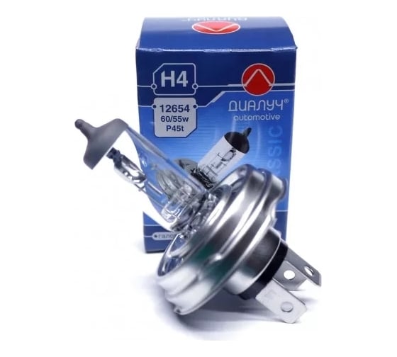 Изображение товара Лампа Диалуч H4 12V 60/55W P45t ЛЧ121 12654