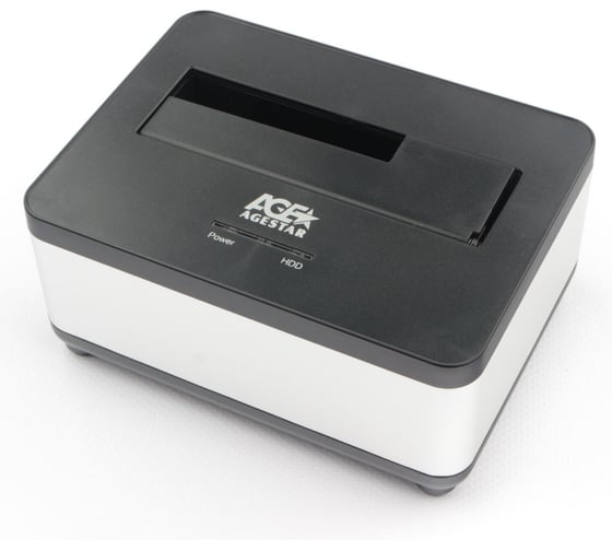 Изображение товара Докстанция AgeStar USB 3.0 2,5"/3,5" SATAIII, пластик+алюминий, серебристый, 3UBT7 (SILVER)