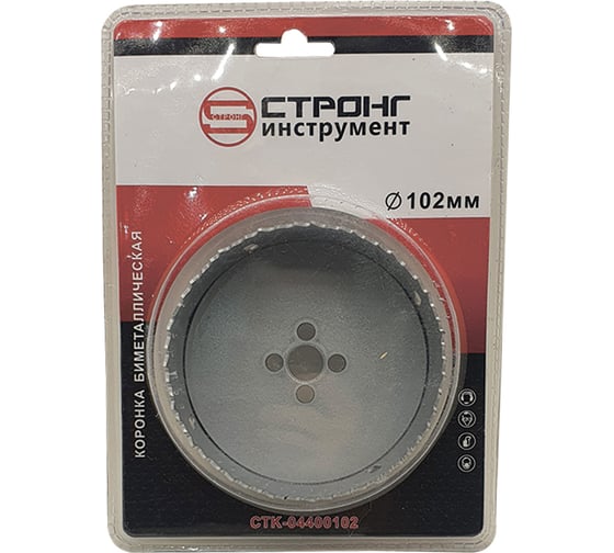 Изображение товара Биметаллическая коронка универсальная 102 мм Strong CTK-04400102