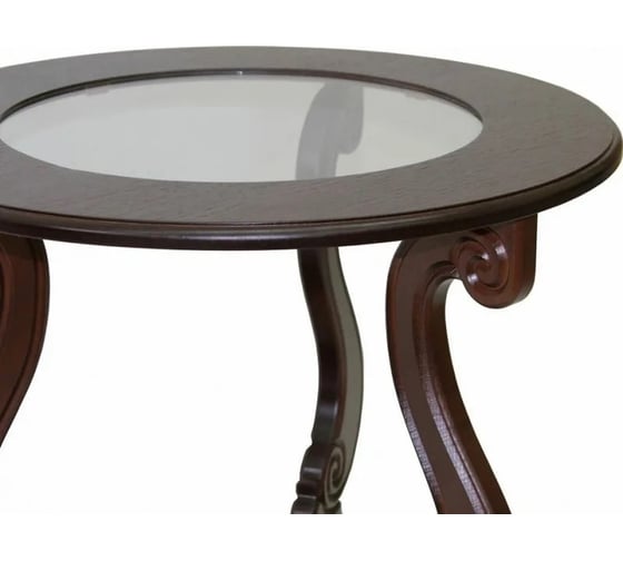 Изображение товара Журнальный стол Мебелик Грация (С) на колесах, темно-коричневый 7457