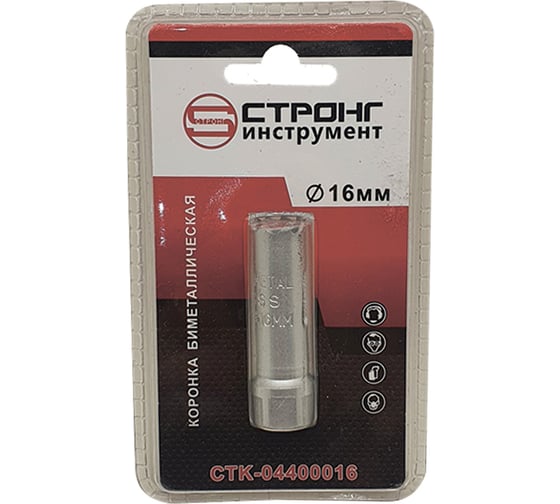 Изображение товара Коронка bimetal 16 мм Strong CTK-04400016