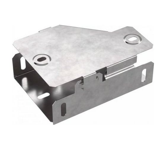 Изображение товара Переходник Промрукав правый с крышкой Стандарт 100x50x50 1шт PR16.0564