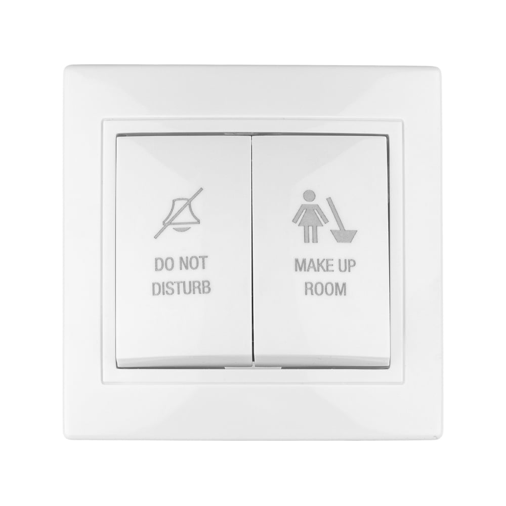 Изображение товара Переключатель с кнопкой TDM ELECTRIC Таймыр SQ1814-0606 2-клавишный для встраиваемого монтажа белый