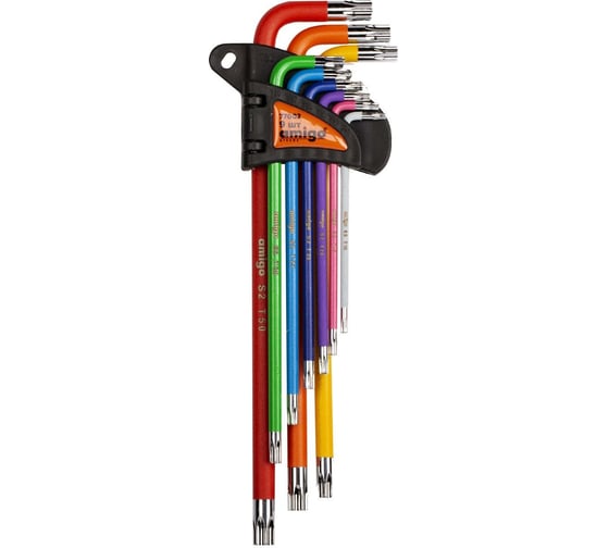 Изображение товара Набор шестигранных ключей AMIGO TORX 9 шт 77002