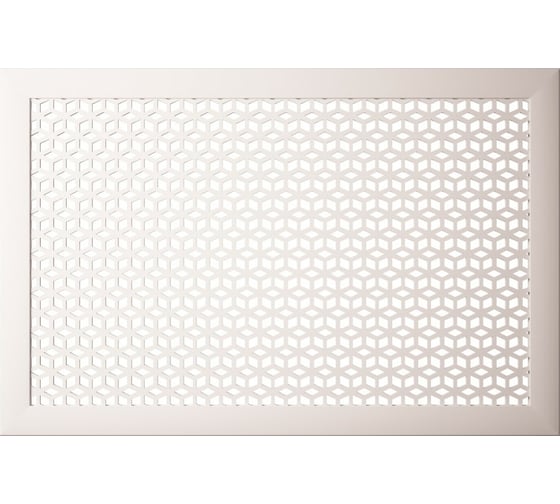 Изображение товара Экран на батарею отопления STELLA МДФ 60x60 см., Илона белый ЦБ-00005417