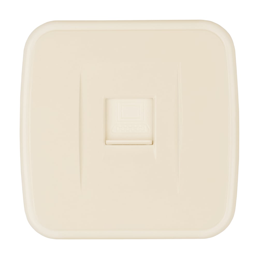 Изображение товара Компьютерная розетка RJ-45 IP20 слоновая кость для открытой установки