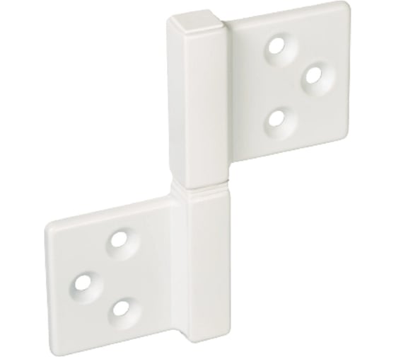 Изображение товара Карточная петля MORELLI CH-S 85x82 W с квадратной осью, разобранная, цвет белый 9012794