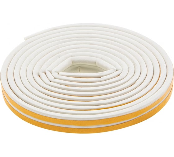 Изображение товара Резиновый уплотнитель СИБРТЕХ (6 м; профиль P; белый) 88913