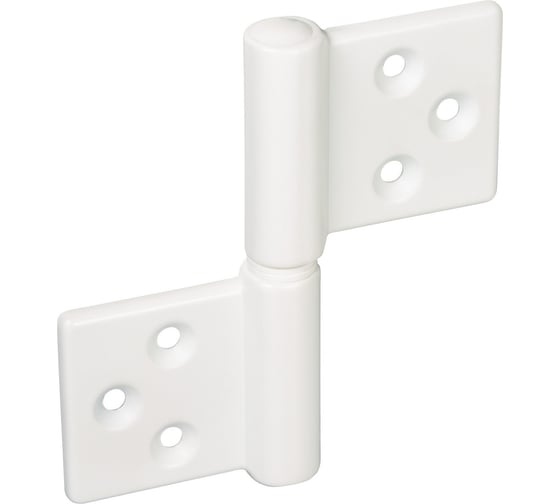 Изображение товара Карточная петля MORELLI CH-R 85x82 W с круглой осью, разобранная, цвет белый 9012500