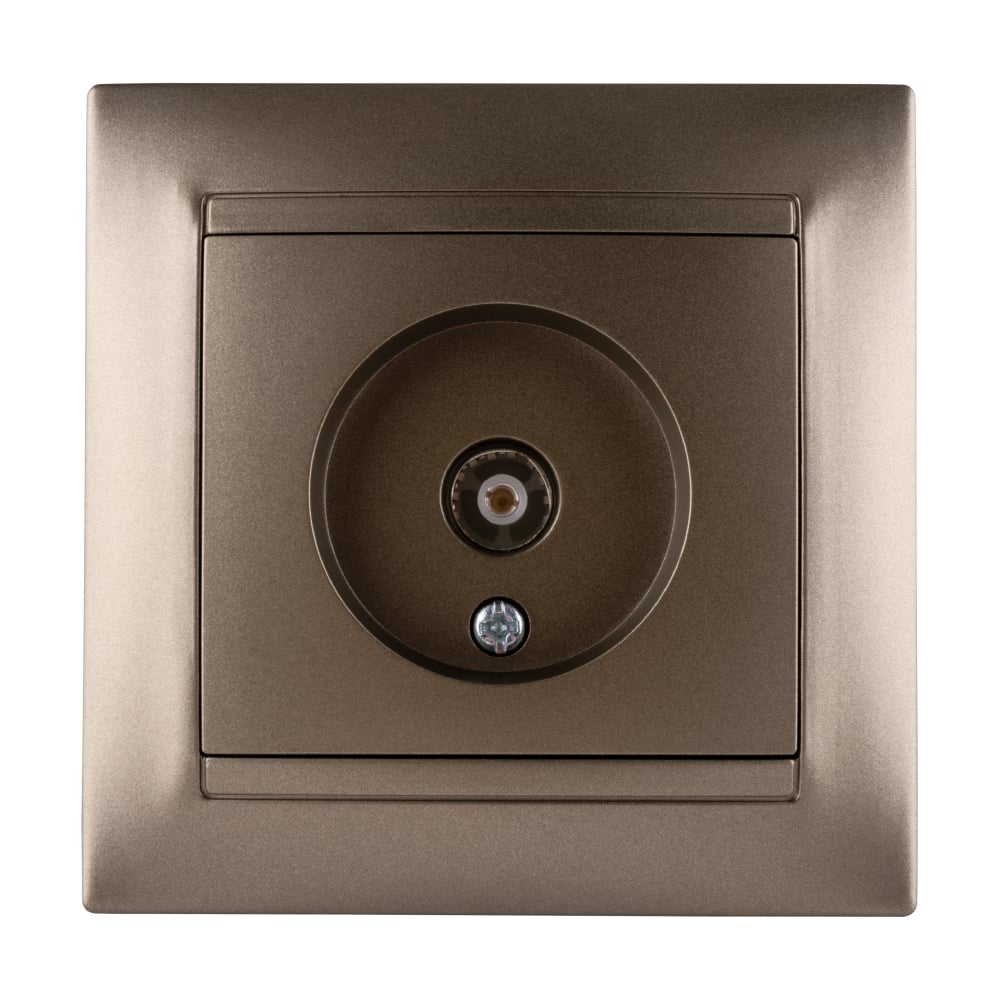 Изображение товара Телевизионная розетка TDM ELECTRIC серия Лама бронза 1 гнездо IP20