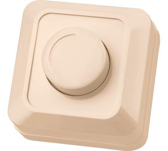 Изображение товара Светорегулятор TDM ELECTRIC поворотный RL 600Вт IP20 слоновая кость Ладога SQ1801-0209